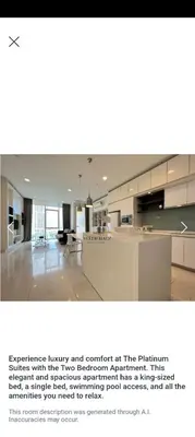 a view of a large room with a kitchen at The Platinum At Klcc Of SmartWill Holding in Kuala Lumpur