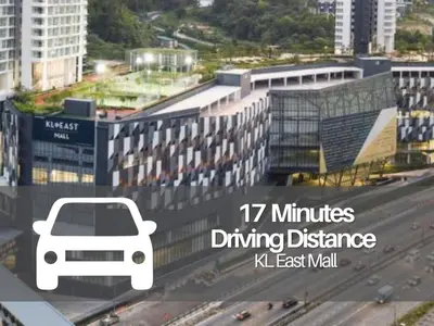 a poster of a city with a car on a highway at Seeds Hotel PV12 in Kuala Lumpur