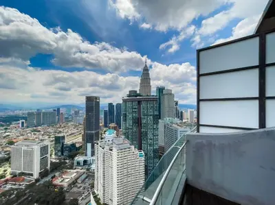 a view of a city from a building at The Luxury Penthouse KLCC in Kuala Lumpur