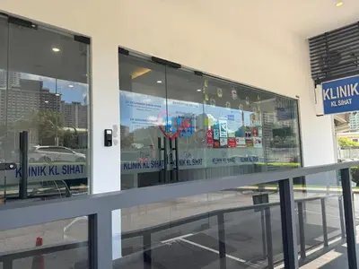 a window of a building with a sign on it at Kuala Lumpur, Sunway Velocity, M Vertica, 8-10Pax in Kuala Lumpur