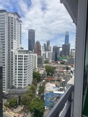 a view of a city skyline from a building at Bukit bintang central seri Bukit Ceylon in Kuala Lumpur