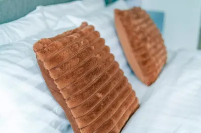 two loaves of bread sitting on top of a table at Platinum near KLCC Kuala Lumpur in Kuala Lumpur