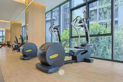 a gym with several treadmills and elliptical machines at 15min to Mid Valley - M Arisa Sentul KL for 5 in Kuala Lumpur