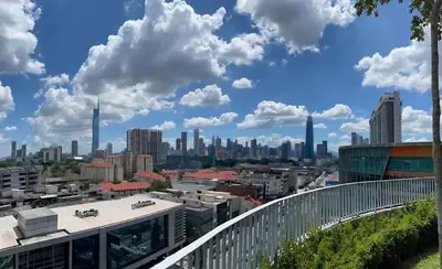 a view of a city skyline with buildings at Trion Hotel by HAVENZA near TRX, Time Square and Bukit Bintang in Kuala Lumpur