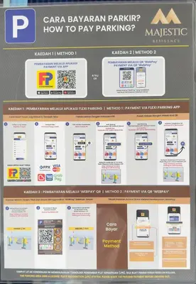 a screenshot of the cara bayryan parkasyhow to pay parking website at Luxury studio for couple 267B at KLCC in Kuala Lumpur