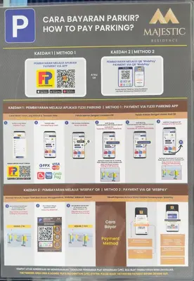 a screenshot of the cara bayayan parkasyhow to pay parking website at Private family suite 29171BR at KLCC in Kuala Lumpur
