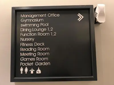 a sign on a wall with words on it at Sky View Agile Residence Bukit Bintang KL in Kuala Lumpur