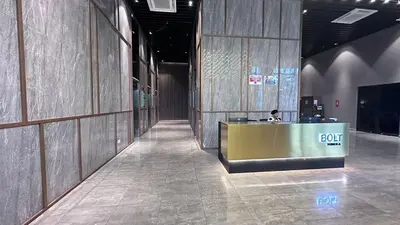 a lobby with a reception desk in a building at Couple studio A21 09 Netflix Trion KL in Kuala Lumpur