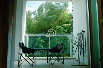a window with a table and two chairs in front of it at KL Hartamas 1BR, Mall Link, Wifi Smart TV in Kuala Lumpur