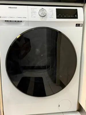 a white washing machine with a black window at 0710 Sweet Home-Casa Residency 2R 2B in Kuala Lumpur