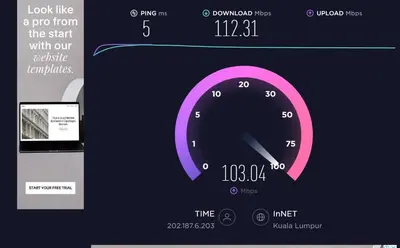 a clock on a computer screen with a speedometer at Holiday Place Residence Kuala Lumpur in Kuala Lumpur