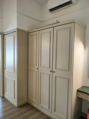 a room with white cabinets and a ceiling at kl Dreamx service suite at times square in Kuala Lumpur