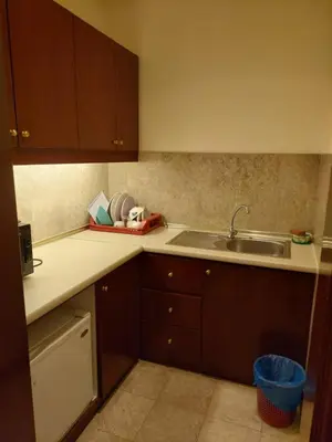 a kitchen with a sink and a counter top at Glacier suite at times square kl in Kuala Lumpur