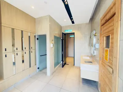 a large bathroom with a sink and a toilet at LUXURY AXON SUITES KLCC PAVILION At BUKIT BINTANG in Kuala Lumpur