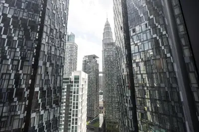 a view of a city with tall buildings at Star Residences By Minos Homestay in Kuala Lumpur