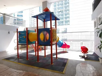 a playground in the middle of a building at Seri Bukit Ceylon in Kuala Lumpur