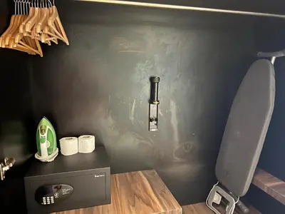 a bathroom with a toilet in a room at Super Tang Jaya in Kuala Lumpur