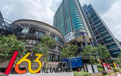 a group of tall buildings in a city at netflix&chill Arcoris Soho 2R1B Mont Kiara in Kuala Lumpur