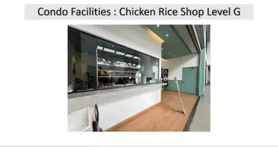 a view of a dining room with a chicken rice shop lobby at The Colony By Infinitum G in Kuala Lumpur