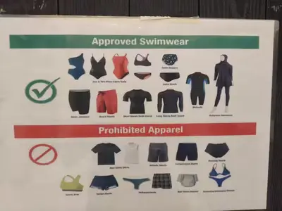 a sign with a bunch of different types of clothes at The Colony By Infinitum H in Kuala Lumpur