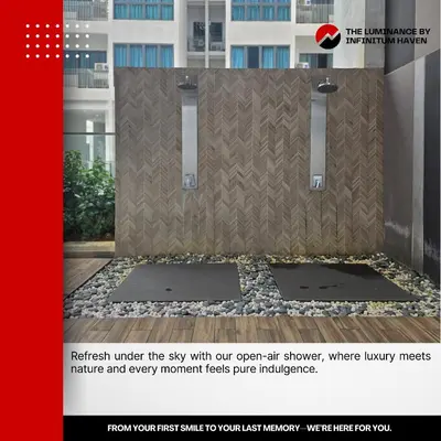 a screenshot of a advert for aay with the sky with our open air shower at The Luminance By Infinitum Haven KLCC in Kuala Lumpur