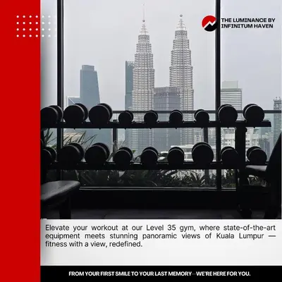 a view of the kuala lumpur city skyline at The Luminance By Infinitum Haven KLCC in Kuala Lumpur