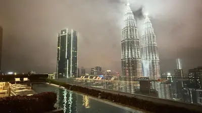 a view of a city with tall skyscrapers at KL Star Residance by Nexus 52 in Kuala Lumpur
