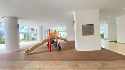 a playground in a building with a slide at 3-10mins to klcc -pavilion -premium studio 2-4pax in Kuala Lumpur