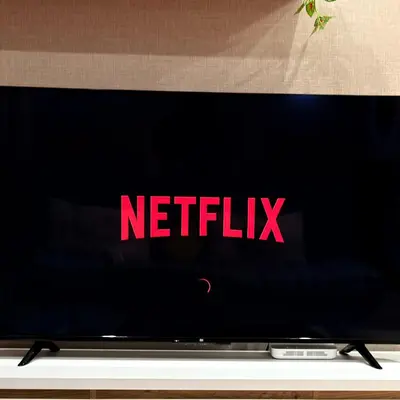 a television screen with the netflix logo on it at Lucentia Residence Bukit Bintang LalaportBBCC By VELLORA in Kuala Lumpur