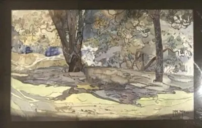 a painting of a forest with animals and trees at Alami Garden Hotel Kuala Lumpur in Kuala Lumpur