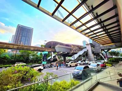 a view of a city with cars on a street at Quill KLCC By Signature in Kuala Lumpur