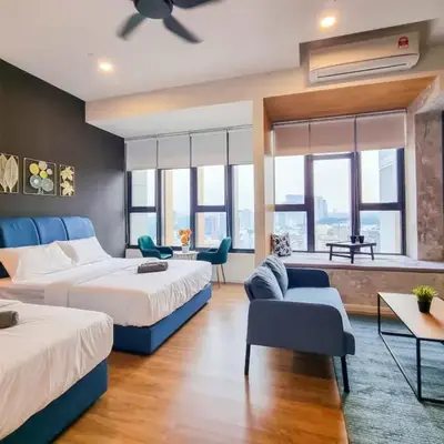 KL City Designer Studio in Ceylonz with KL118 Tower View CityNest