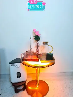 a table with a blender and a coffee maker on it at KL Dorm 10 Min to Mid valley in Kuala Lumpur