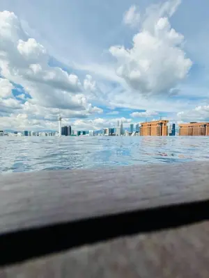 a view of a city from a body of water at One Bedroom Apartment Lucentia Residence in Kuala Lumpur