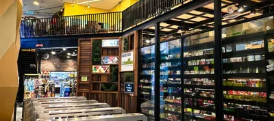 a store with a bunch of products on display at summer suite, KLCC in Kuala Lumpur