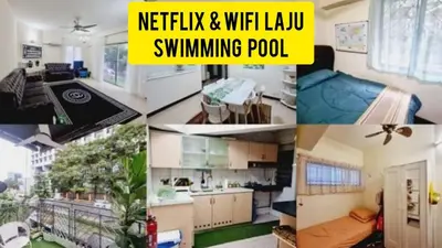 a collage of pictures of a living room and a kitchen at Shahana Homestay KL for musleem in Kuala Lumpur