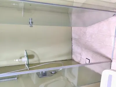 a bathroom with a mirror and a sink at Vortex suites klcc by ARICA in Kuala Lumpur