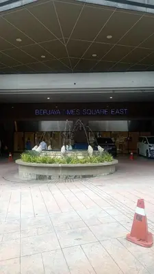 a building with a sign that reads berlin times square east at BTS apartment at times square in Kuala Lumpur