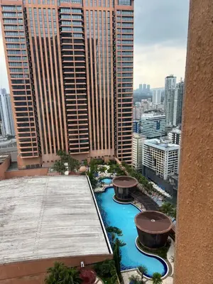 a view of a city from a building at Apartment TS at Times Square in Kuala Lumpur