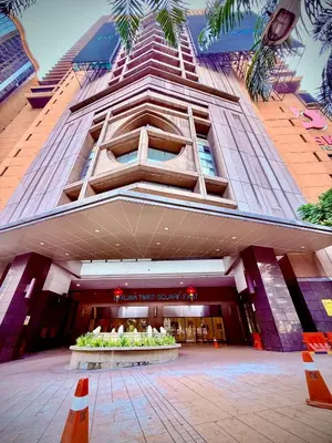 a view of a building with a building at Texas Service Suites At BTS Kuala Lumpur in Kuala Lumpur