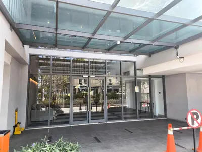 a building with large glass doors with a patio at 02 Kuala Lumpur KL Mid Valley The Garden 9Seputeh Vivo Soho 4PAX in Kuala Lumpur