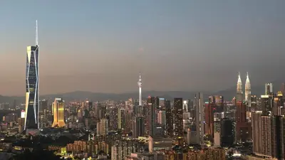 a city skyline with a lot of tall buildings at Trion KL Skyline Suites in Kuala Lumpur