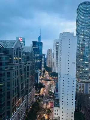 a view of a city with tall buildings at Axora Sky Suites KLCC in Kuala Lumpur