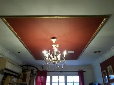 a ceiling with a chandelier in a room at City Inn Hotel in Kuala Lumpur