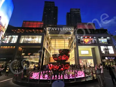 a group of buildings in a city at night at 5 STAR & LUXURY Apartment near KLCC/ KL City Centre in Kuala Lumpur