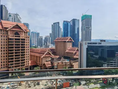 a view of a city skyline with tall buildings at Dorsett Bukit Bintang Residence by De Space in Kuala Lumpur