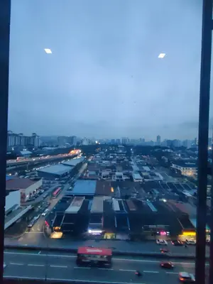 an aerial view of a parking lot with cars at M CITY Kl City in Kuala Lumpur