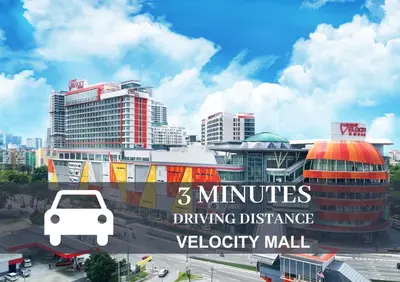a view of a city with a white car in front at Smile Hotel Cheras Pudu KL in Kuala Lumpur