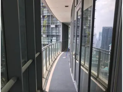 a view of a balcony in a building at Avenue K in Kuala Lumpur