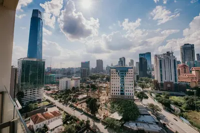 a view of a city with tall buildings at Rex Ollie @ 231 TR Suite in Kuala Lumpur